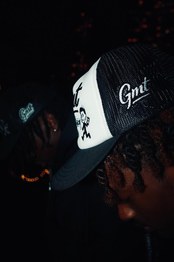 Get Money Trucker Hat White and Black Colourway