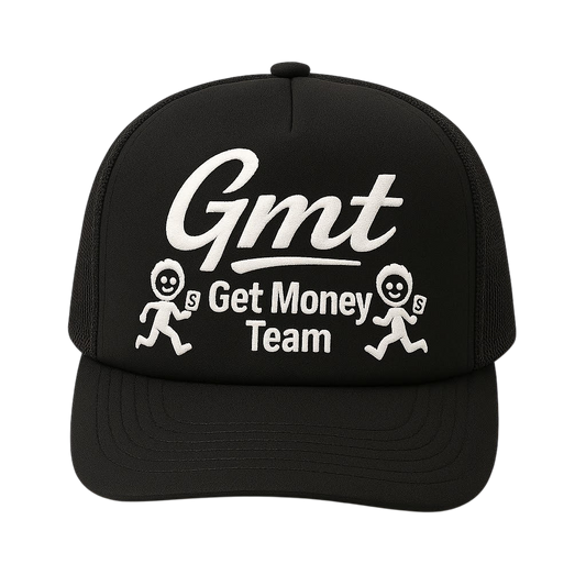 Get Money Trucker Hat 3riple Black Colourway